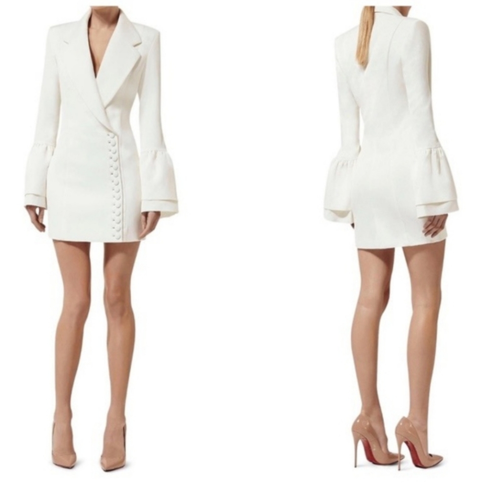 White blazer dress